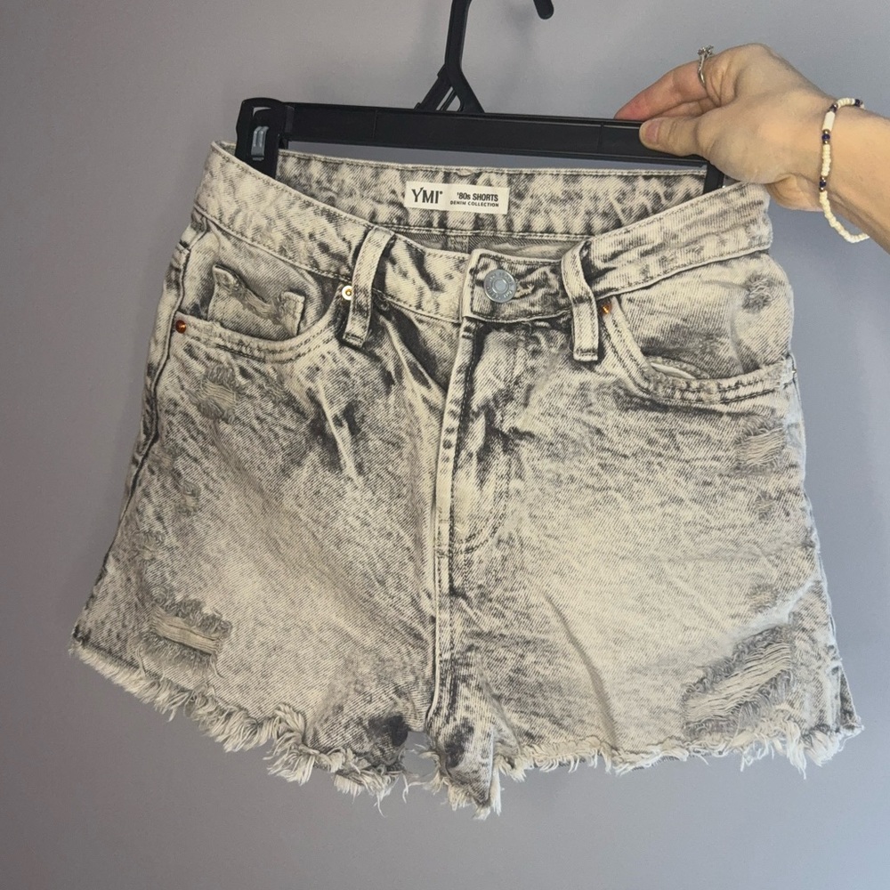 YMI Women's Gray Denim Shorts